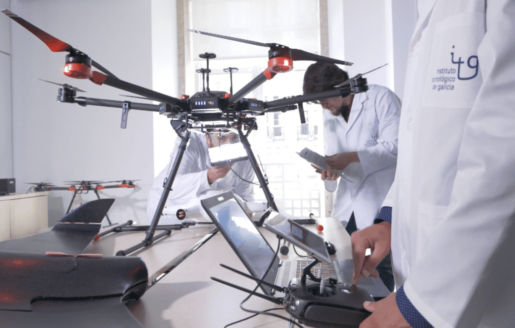 autonomous drone testing in controlled laboratory environment
